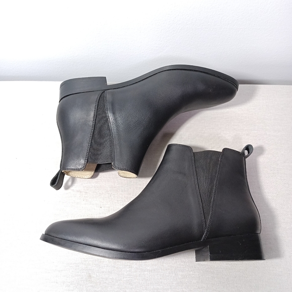 Nisolo Commuter Boots in Black Leather From Anthropologie Size 8.5 - Picture 2 of 7